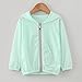 Toddler Kids UPF 50+ Sun Protection Hoodies Boys Girls Zipper Long Sleeve Lightweight Casual Hiking (Green, 2-3 Years)