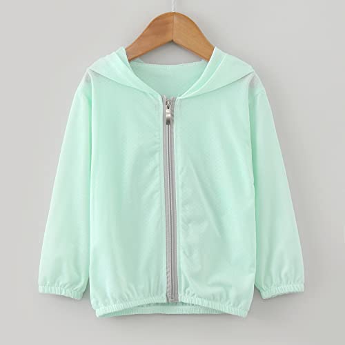 Kids Zip-Up Hoodie Girls Boys UPF50+ Sun Protection Breathable Jacket Lightweight Hooded Toddler Girl Summer Coat2