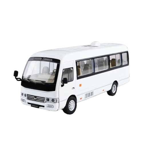 Miniatura de autobús Coaster 1:24 de metal fundido resistente para vitrinas de diseño