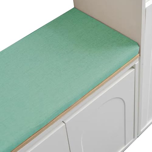 Bench Cushions for Indoor Furniture 40/48/60 x 14/15/17/11 inch Rectangular Non Slip Outdoor Bench Cushion pad for Deck Chair Swings Bench Cushion(Color 12,40x16x2in)