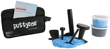 Puttycise TheraPutty Economy Set, 5 Tools, 2 x 1 lb. Putties, Hard (Blue and Black)
