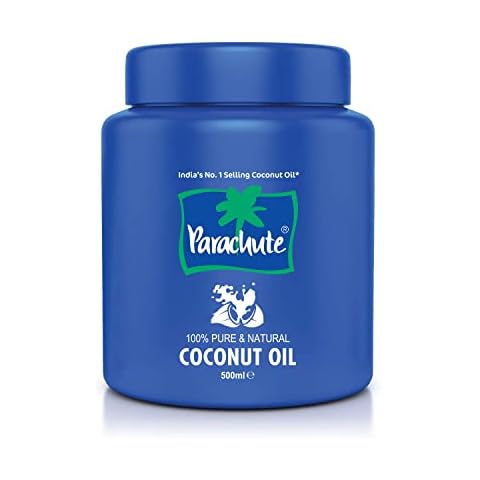 Parachute 100% Pure and Natural Coconut Oil 500ML | Non-refined | Ideal for Cooking, Hair, Mosturiser Cover