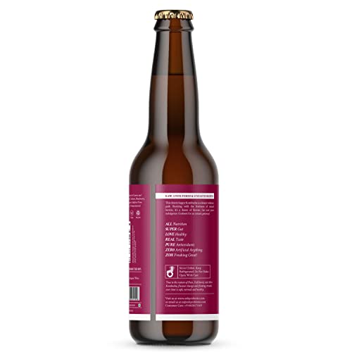 Image of Zoh Probiotics Berry Blast Kombucha|Green Tea With Living Probiotics,Detoxifying Acids,And Digestive Enzymes,Raw,Unfiltered&Unpasteurized With Mother. Made With Real Berries(330 Ml,Pack Of 18),17 Kg