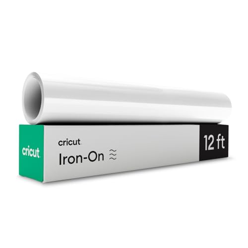 Image of Cricut Everyday Iron On - 12 inch x 12ft - HTV Vinyl for T-Shirts - Use with Cricut Explore Air 2 /Maker, StrongBond Guarantee, Outlast 50+ Washes, White