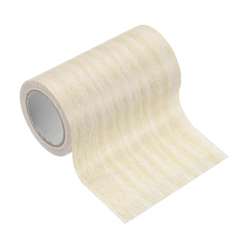 Image of PATIKIL Wood Grain Tape 3.9 inch x 15 Ft, Self-Adhesive Wood Texture Repair Tape Realistic Wood Effect Contact Paper Patch for Furniture Cabinets Floor Walls Home Decoration, Light Yellow Oak