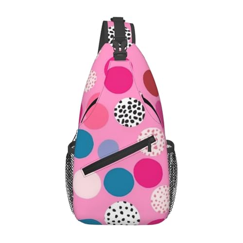 Mochila Sling Deportiva para Hombre con Diseño de Puntos miniatura 1