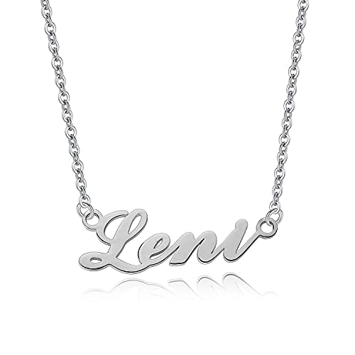Bo&Pao Namenskette Damen in 925 Sterling Silber, personalisierte Kette Mädchen mit Namen Cover