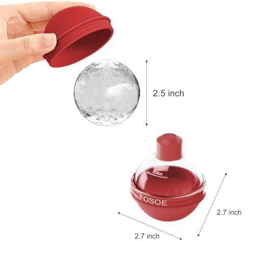 Molde Para Hielo En Forma De Disco De Béisbol – 2 Unidades De Silicona, Con Tapa Embudo, Para Bebidas