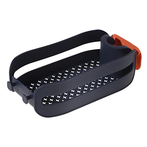 Timpfee Étagère de rangement à clipser pour robinet, barre de douche, égouttoir d'évier, étagère de rangement en polypropylène à un clip fixe auto-drainant à suspendre pour cuisine et salle de bain Cover