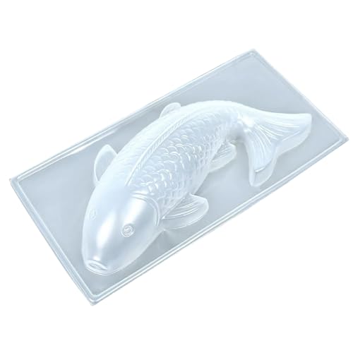 Molde de repostería de pescado, molde de fondant para carpas, molde para hacer pasteles con forma de pez, molde de fácil liberación, herramienta de fabricación de manualidades para pastel de arroz