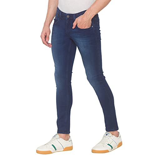 Image of Spykar Men's Skinny Jeans (SS-01BB-21DK.Indigo Dark 31)