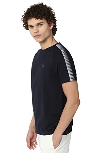 Image of Van Heusen Men's Cotton Solid Regular Fit T-Shirt