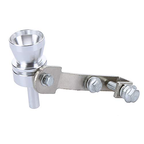 Yorten Turbo Sound Whistle Tubo de escape Válvula de sopro do tubo de escape Alumínio Prata 10,2 × 1