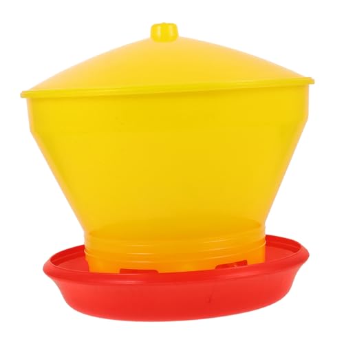 BCOATH Portable Poultry Feeder Durable Food Container for Chickens and Other Poultry Easy to Clean Feeding Bucket for Farm Use and Convenient Feeding