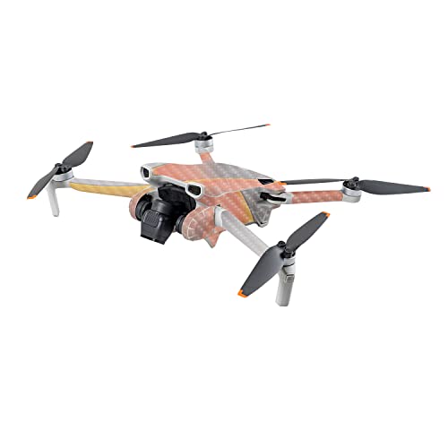 Image of MightySkins Carbon Fiber Skin Compatible with DJI Mini 3 - Marble Magma | Protective, Durable Textured Carbon Fiber Finish | Easy to Apply | Made in The USA