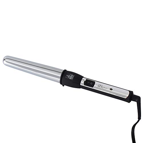 Tru Beauty, Curling Wand Set with Chrome Titanium-Coated Barrel for All Hair Types - Silver, 1-1.25-inch