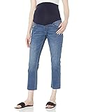Motherhood Maternity Women's Indigo Blue Secret Fit Belly Crop Denim Jean, Avalanche Medium Wash,...