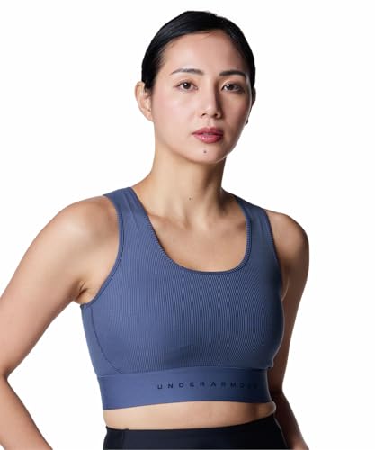 [Under Armour] UA RIB WORDMARK BRA 6001298 (044) Downpour Gray S
