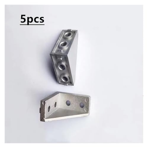 Conector de perfil de aluminio ranura en T 2040 para riel de extrusión en set de 5 piezas 2