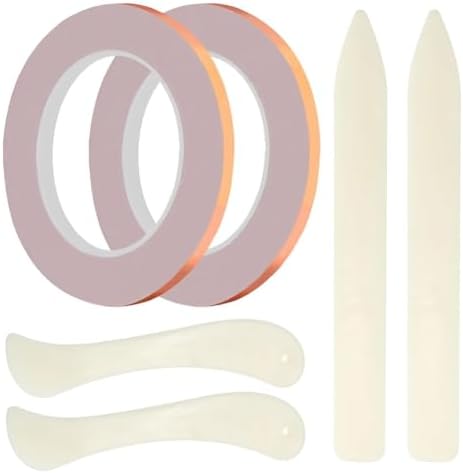 2X(2 Rouleaux (36 Yards) Adhésif En Feuille Cuivre Avec Support En