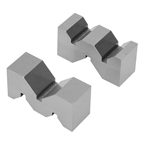 Jeu de 2 blocs de jauges en acier au carbone, type M, bloc en V, jauges de 50 mm, règle d'angle, outil de mesure de précision pour plateforme
