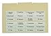 Coupon Organizer Divider Index Cards 125 LB Stock 24ea
