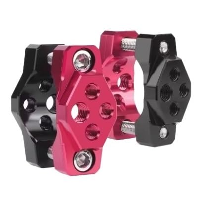 Bracket Light Motorcycle Stent Bracket 17-54mm Multifunction Holder Handle Fixed Bumper Headlight Clamp Auxiliary Spotlight Clip(2pcs Red 17mm-32)
