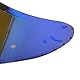 Helmvisier für Z8 NXR2 RF1400 RF-1400 CWR-F2 CWR-F2R X15 X-Fifteen X-SPR Pro,Motorradhelm Visier,Motorrad Windschutz Helm Objektiv Visier (Chrom Blau)