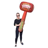 Huge 52' POW Jumbo Mallet (52' x 24' x 14') Vinyl Inflatable Hammer Bopper for Play Fights and Action (1 Pack - Red)