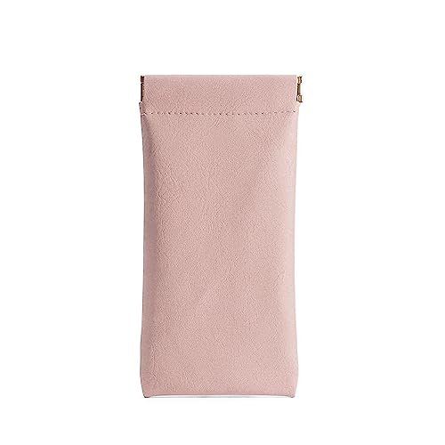 Image of 3 Pack Leather Eyeglasses Cases PU Soft Sunglasses Pouch Squeeze Top Portable Glasses Cases for Men Women