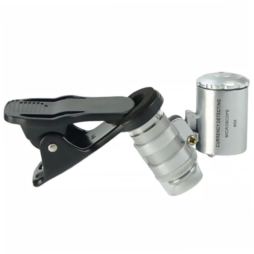 Microscopio Led Regolabile Per Smartphone Ingrossamento Portatile Per e Rilevamento Valuta Design Casual