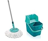 3er-Set – Das 3-teilige Wischer Set, bestehend aus einem Combi Disc Mop mit Stiel mit 360°-Profi-Kardangelenks, einer Eimer Combi und Auspress-Sieb, eignet sich optimal für jede Bodenreinigung