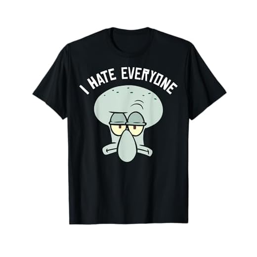 SpongeBob Schwammkopf Thaddäus Ich Hasse Alle T-Shirt