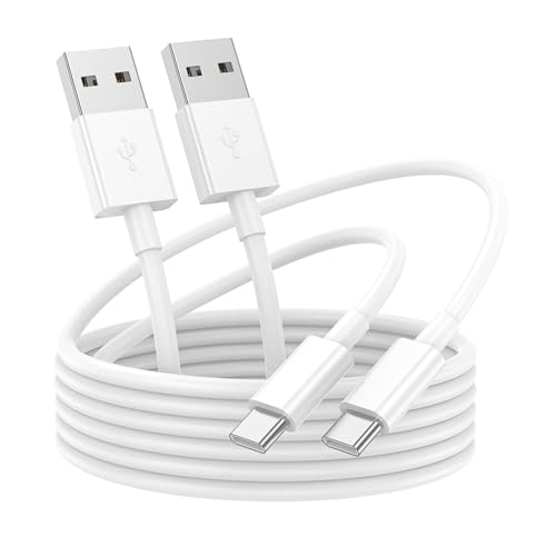 Fast Charging USB A to USB C Cable 10FT 2Pack for iPhone 15/16/17 Charger Cord Car Carplay Compatible for Apple 17 Pro Max/16 Plus/for IPad Pro 12.9/11/Air 5th/4th Mini Gen Long Type C Charge