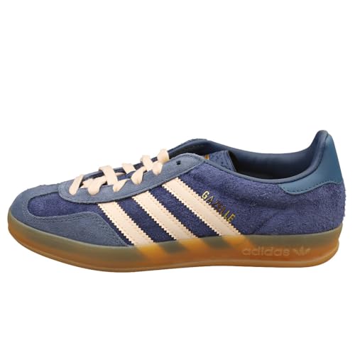 Image of adidas Gazelle Indoor Men's Sneakers, Dark Blue /Bliss Orange /Preloved Ink, Size 7