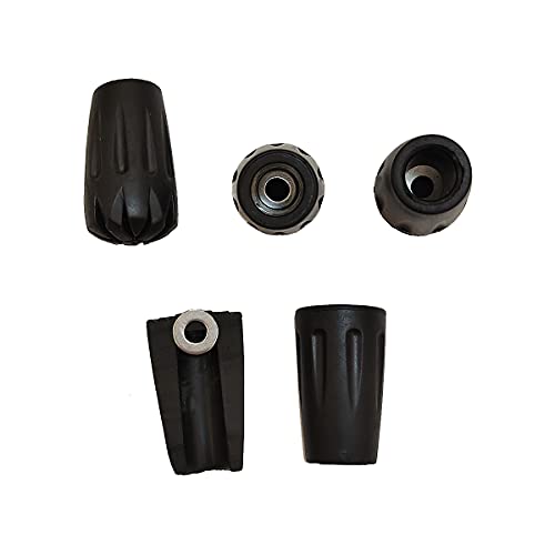 Diooid Trekking Pole Accessories Two Different Rubber Tips 16 Pack Replacement Durable Tips For All Common Trekking Poles, Hiking Sticks, Nordic Walking Poles With A Inner Diameter Of 11Mm/0.43" #TOP5