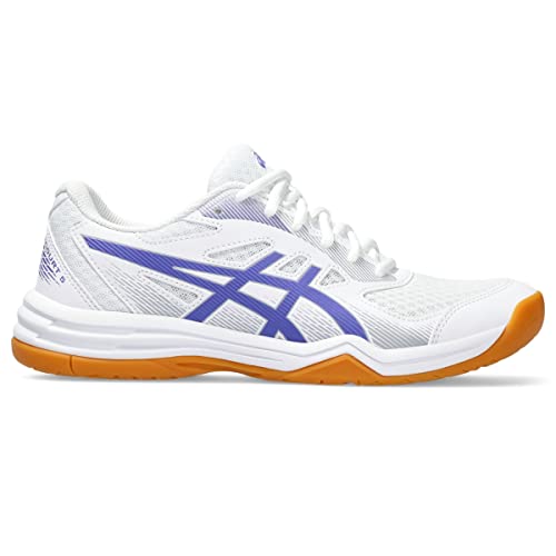 ASICS Damen Upcourt 5 Sneaker, White/Blue Violet, 39 EU