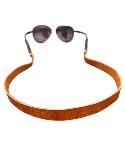 PROVBORN Full-grain Leather Glasses Strap Handmade Sports Sunglasses Eyeglasses Holders Around Neck Gifts for Men Women