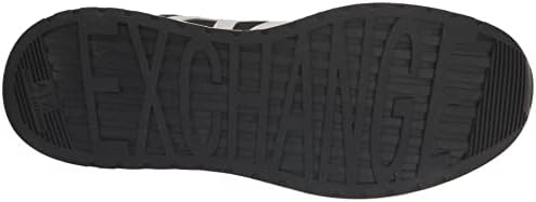 A | X ARMANI EXCHANGE Men's AX Runner Sneaker, Black + LT. Grey, 9 | Image 3