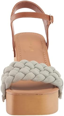 Madden Girl Women's Dani Heeled Sandal, Denim Multi, 9.5 | Image 1