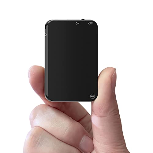 Tonnlog 64Go Enregistreur Vocal, Enregistreur Audio Numérique avec Activation Vocale, Dictaphone Portable à Une Touche pour Conférence Réunions Entretiens (Autonomie de 37Heures)