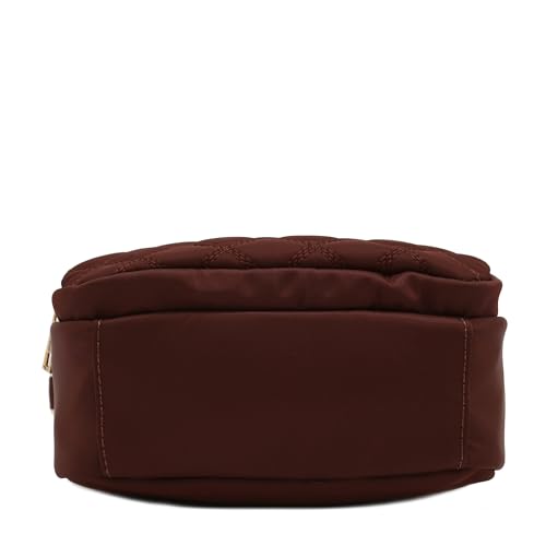 Image of FashionPuzzle Quilted Nylon Crossbody Bag with Wide Strap