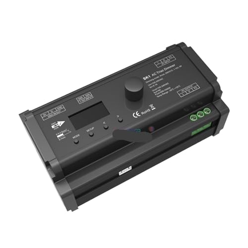 Gradation 1-10V et DMX512 pour variateur SK1 bouton OLED 110V 220V