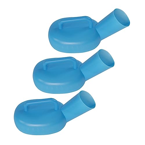 minkissy Portable Urinal Bottles 3pcs Set Suitable for Old Men Patients Travel and Camping Blue