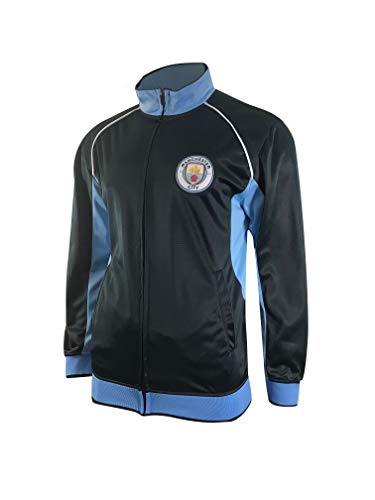 Icon Sports Manchester City Official Licensed Track Jacket for Men (Youth XL, Navy)