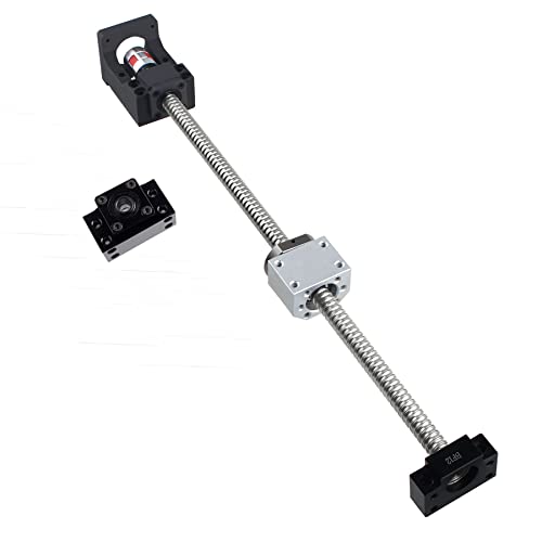 ANWOK 16mm Ballscrew SFU1605 500mm RM1605 Anti-Backlash Ball Screw + Ball Screw Nut+ BK12/BF12 Supports+ Coupler+ Nut Housing+ Motor Bracket for Nema 23 High Precision Part for CNC Machine