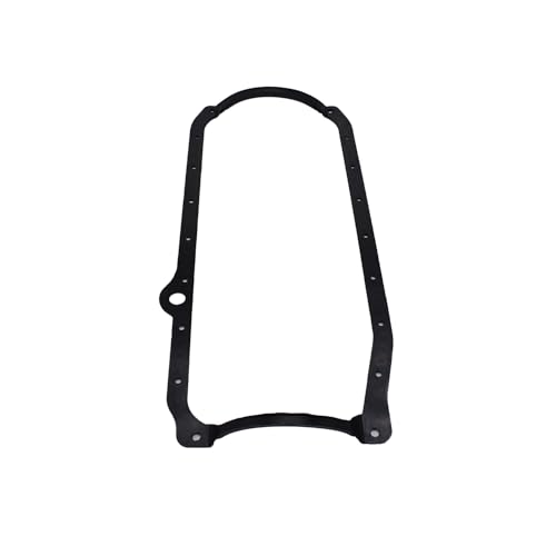 1 PC SHLPDFM Black Oil Pan Gasket 1 Piece Steel Core Rubber