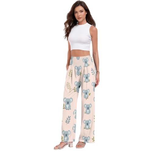 Pantalon décontracté femme Koala Leaf idéal pour voyager léger