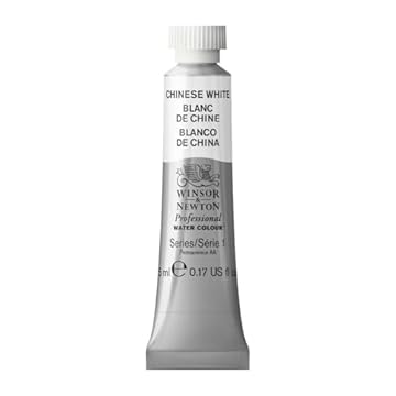Winsor & Newton 102150 5 ml Tube Professional Water Colour, Chinese White