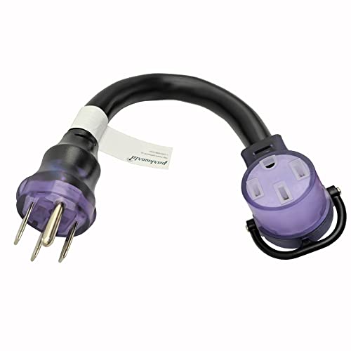 Parkworld RV/EV 50A Extension Cord, NEMA 14-50 Extension Cord, NEMA 14-50P to 14-50R Straight Plug for Generator (1.5FT) Parkworld RV/EV 50A Extension Cord, NEMA 14-50 Extension Cord, NEMA 14-50P to 14-50R Straight Plug for Generator (1.5FT)